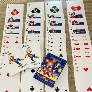 ❤️♦️♣️♠️ Disney Magic🪄JUMBO Cards🃏TinkMickeyMinnyGoofyDonaldGoofy 🤪